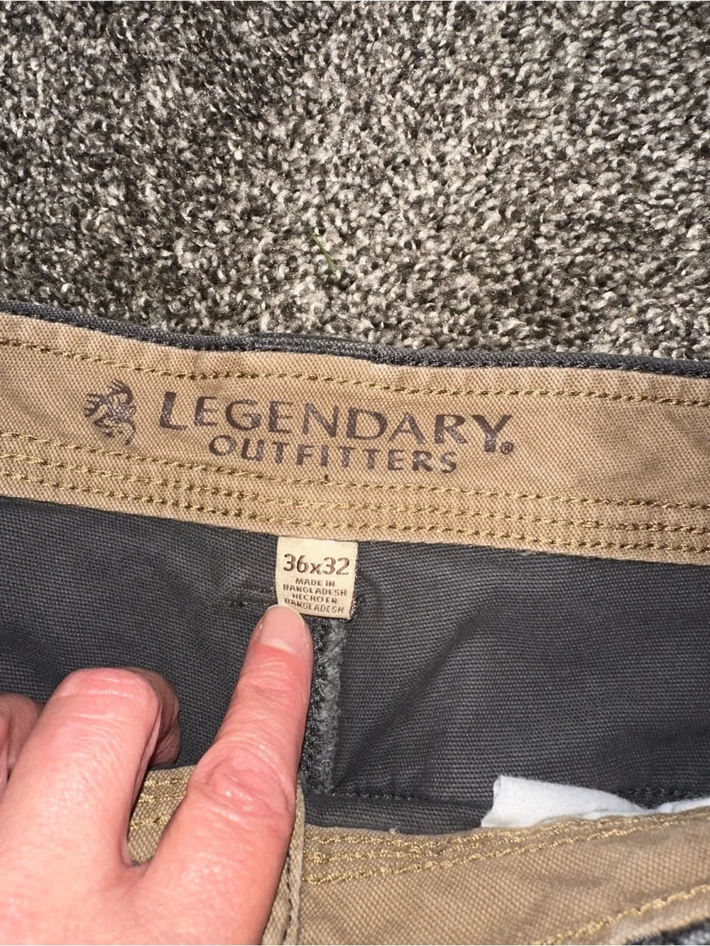 Legendary Outfitters Utility Style Outdoor / Workwear Stretch Canvas Pants 36X32
